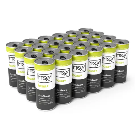 Energetický nápoj MOXY bcaa+ 330 ml - GymBeam (citrón limetka, 24 x 330 ml)