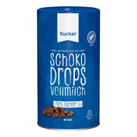Celé mliečne čokoládové kvapky - Xucker (750 g)