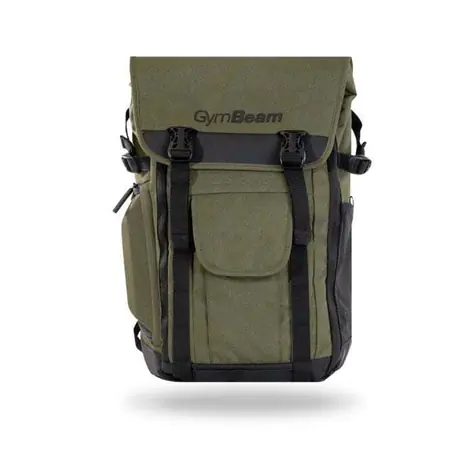 Batoh Adventure Military Green - GymBeam (zelená)
