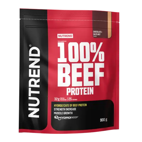 100% Hovädzí proteín - Nutrend (čokoláda lieskový oriešok, 900 g)