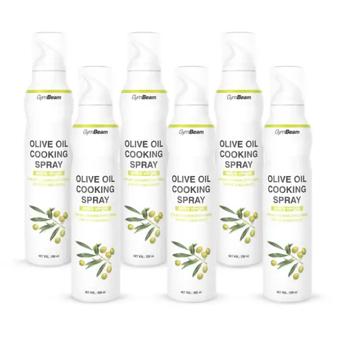 Extra panenský olivový olej v spreji - GymBeam (6 x 200 ml)