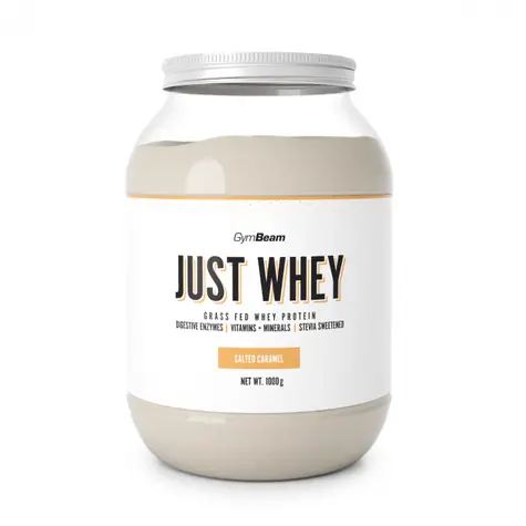 Just Whey Grass-Fed Proteín - GymBeam (slaný karamel, 1000 g)