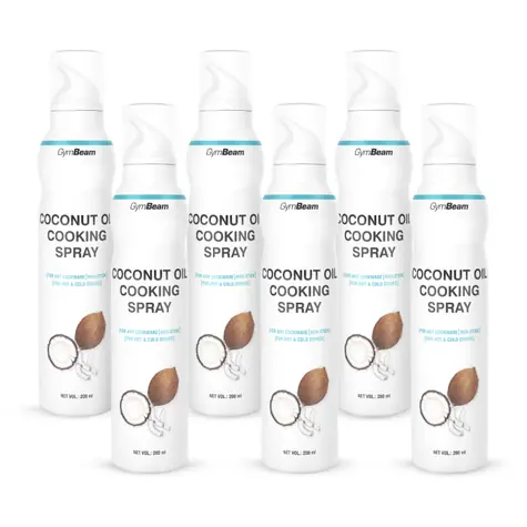 Kokosový olej v spreji - GymBeam (6 x 200 ml)