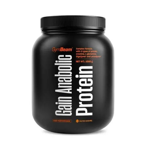 Gain Anabolic Protein - GymBeam (slaný karamel, 1000 g)