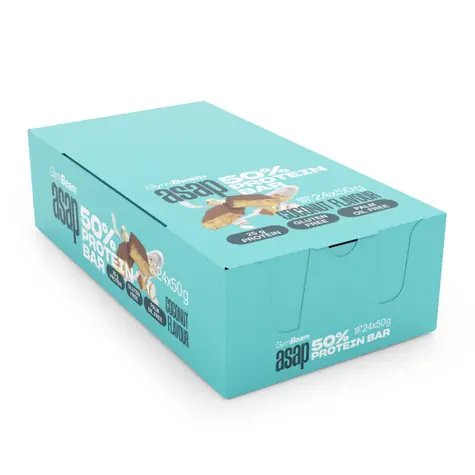 ASAP 50% Proteín Bar - GymBeam (kokos, 24 x 50 g)