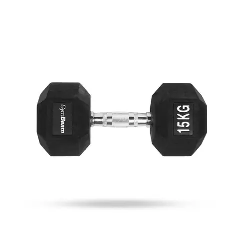 Hexagonálna jednoručka - GymBeam (biela)