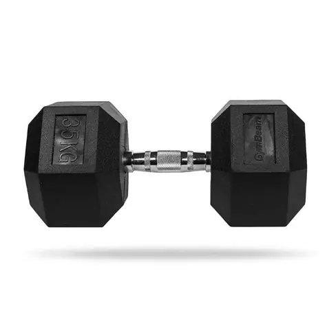 Hexagonálna jednoručka - GymBeam (čierna)
