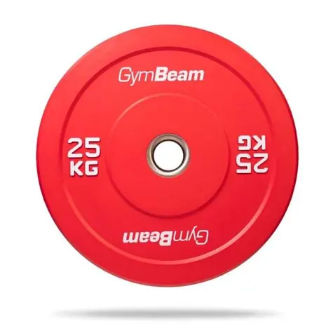 Gumový kotúč Bumper 51 mm - GymBeam (červená)