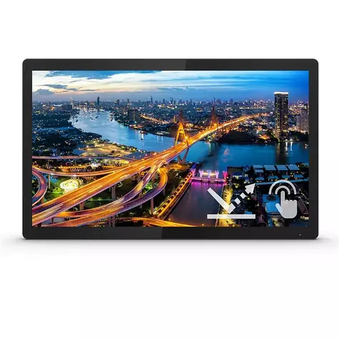 22" PHILIPS 222B1TFL čierna / 1920 x 1080 / 75Hz / 4ms / 400cd / HDMI / DP / VGA / REPRO / VESA