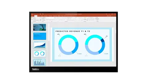 14" Lenovo ThinkVision M14d (63AAUAT6WL) čierna / IPS / 2240x1400 / 6ms / 300cd / 1500:1 / USB / VESA 