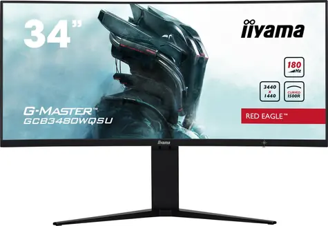 34" IIYAMA GCB3480WQSU-B1 / VA / 3440x1440 / 4000:1 / 420cd-m2 / 0.4ms / HDMI+DP / repro / VESA 