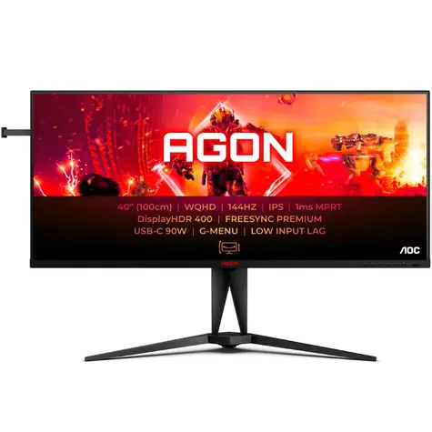 40" AOC AGON AG405UXC čierna / IPS / 3440 x 1440 / 21:9 / 1ms / 1200:1 / 350cd-m2 / HDMI + DP + USB-C / VESA
