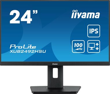 24" IIYAMA ProLite XUB2492HSU-B6 čierna / IPS / 1920x1080 / 16:9 / 0.4ms / 1300:1 / 250cd / repro / HDMI / DP / dopredaj