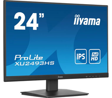 24" IIYAMA ProLite XU2493HS-B6 čierna / IPS / 1920x1080 / 16:9 / 0.5ms / 1300:1 / 250cd / repro / HDMI / DP