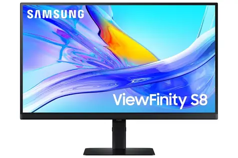 27" Samsung ViewFinity S8 S80UD čierna / IPS / 3840x2160 / 16:9 / 5ms / 1000:1 / 350cd-m2 / HDMI + DP / VESA