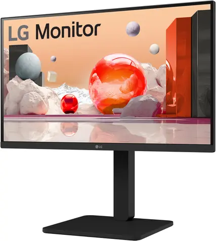 24" LG 24BA450-B čierna / IPS / 16:9 / 1920x1080 / 5ms / 100Hz / 250cd/m2 / 1300:1 / HDMI & DP