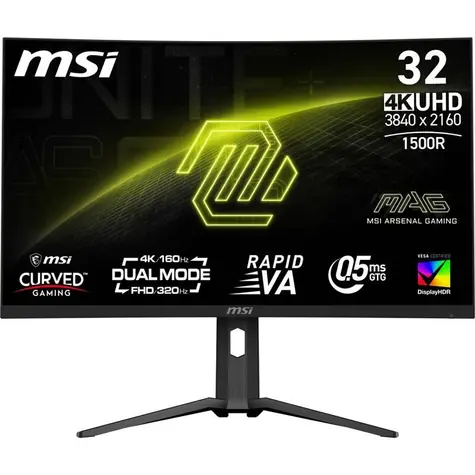31.5" MSI MAG 321CUPDF čierna / 3840 x 2160 / VA / 16:9 / 0.5ms / 3000:1 / 350cd-m2 / HDMI + DP + USB-C / VESA