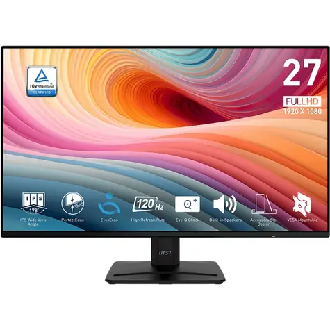 27" MSI PRE MP271A E2 čierna / 1920 × 1080 / IPS / 16:9 / 1ms / 1500:1 / 300cd-m2 / HDMI + DP + VGA