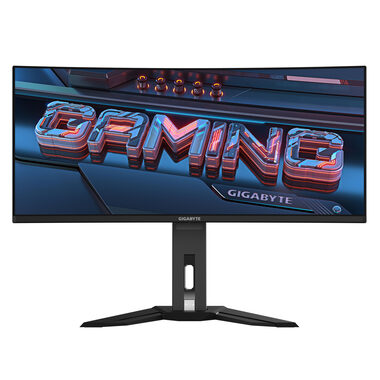 Rozbalené - 34" GIGABYTE MO34WQC čierna / LCD / 3440 x 1440 / OLED / 16:9 / 0.03ms / 1.5M:1 / 250cd-m2/2x HDMI+1x DP / rozbalené