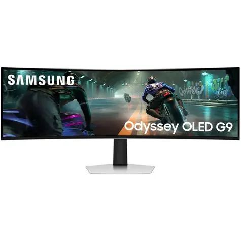 49" Samsung Odyssey G9 OLED / strieborná / 5120 x 1440 / 32:9 / 0.03ms / 1000000:1 / 250cd-m2 / HDMI & DP & USB