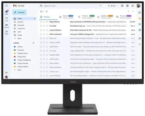 27" Lenovo ThinkVision E27-40 čierna / IPS / 1920x1080 / 4ms / 1500:1 / 300cd-m2 / HDMI + DP + VGA / VESA / Pivot