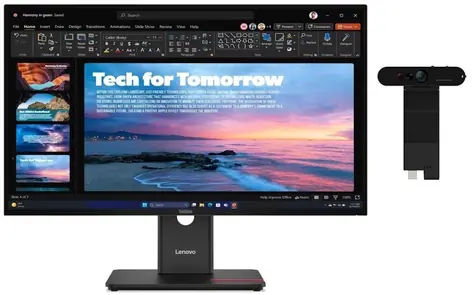 27" Lenovo ThinkVision T27QD-40 MC60 čierna / IPS / 2560×1440 / 4ms / 1500:1 / 350cd-m2 / HDMI + DP / VESA / Pivot