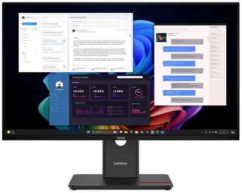 27" Lenovo ThinkVision T27UD-40 čierna / IPS / 3840×2160 / 4ms / 1500:1 / 350cd-m2 / HDMI + DP / VESA / Pivot