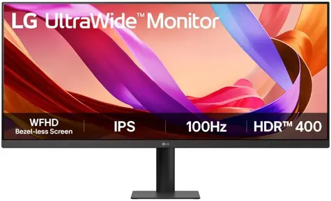 34" LG 34U511A-B čierna / IPS / 2560x1080 / 21:9 / 400cd-m2 / 1000:1 / HDMI / DP / VESA