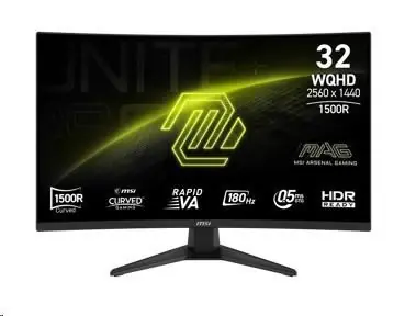 31.5" MSI MAG 321CQF E18 čierna / 2560x1440 / VA / 16:9 / 0.5ms / 3000:1 / 300cd-m2 / HDMI+DP / VESA