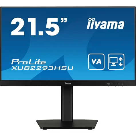 21.5" IIYAMA ProLite XUB2293HSU-B7 čierna / LED / IPS / 1920 x 1080 / 16:9 / 1 ms / 1000:1 / 300cd-m2 / VESA