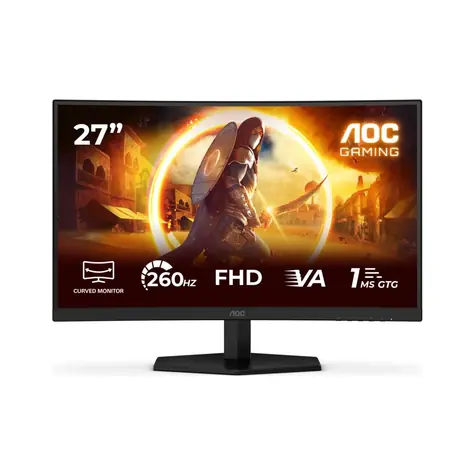 27" AOC Gaming C27G42ZE čierna / VA / 1920x1080 / 16:9 / 1ms / 3000:1 / 300cd-m2 / HDMI + DP / VESA