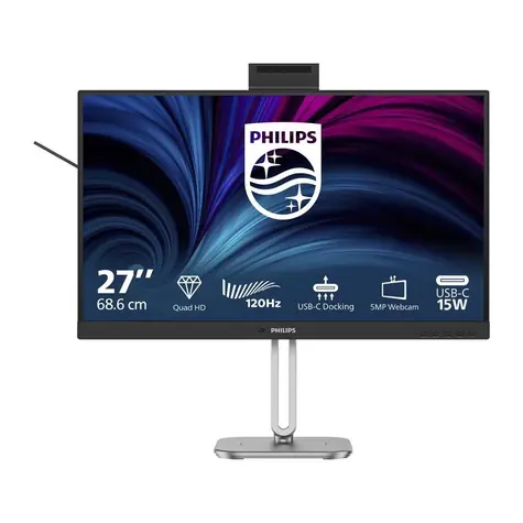 27" Philips 27B2U4601H/00 čierna / IPS / 2560 x 1440 / 120Hz / 4ms / 350cd / HDMI / DP / USB-C / REPRO / VESA 