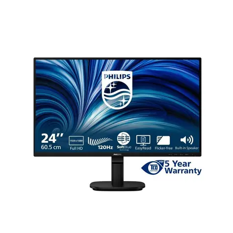 24" Philips 24B2N2200/00 čierna / IPS / 1920 x 1080 / 120Hz / 4ms / 300cd / HDMI / DP / VGA / REPRO / VESA 