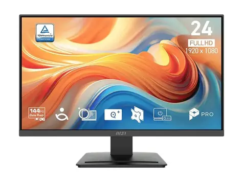 23.8" MSI PRE MP241 E14V čierna / VA / FHD / 16:9 / 4ms / 3500:1 / 250cd-m2 / HDMI + DP / VESA 