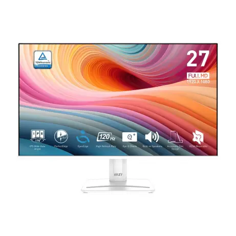 27" MSI PRE MP275W E2 biela / IPS / FHD / 16:9 / 1ms / 1500:1 / 300cd-m2 / HDMI + DP + VGA / VESA