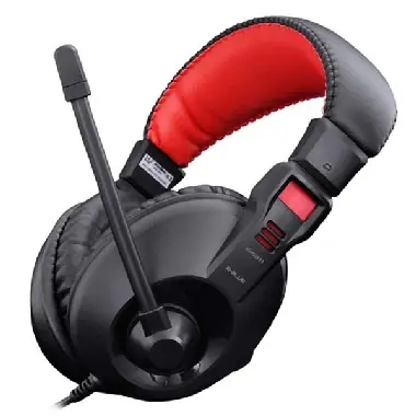 E-BLUE Conqueror I. / slúchadlá s mikrofónom / 3.5mm jack / čierna