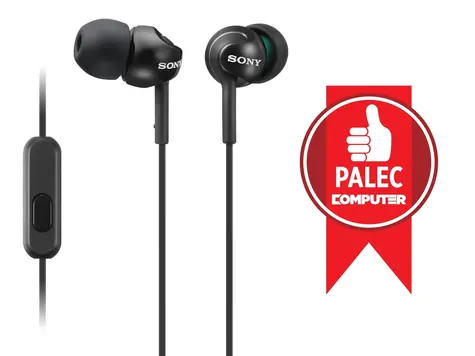 Sony MDR-EX110AP Čierna / Slúchadlá do uší s mikrofónom