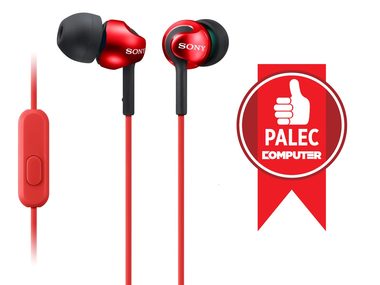 Sony MDR-EX110AP Červená / Slúchadlá do uší s mikrofónom