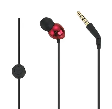 PerfectSound s201 slúchadlá červená / do uší / s mikrofónom / kov / 18 ohm / 3,5 jack