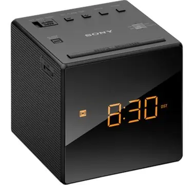 SONY ICF-C1 rádiobudík s displejom / čierny