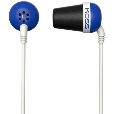 Koss Plug Color modrá / Špuntové slúchadlá / 3.5mm jack / 1.2m / bez kódu