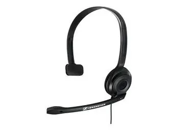 SENNHEISER PC 2 CHAT / headset - jednostranné slúchadlo s mikrofónom / čierny