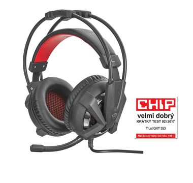 Trust GXT 353 Vibration Headset pre PS4 / Herné slúchadlá s mikrofónom / 3M / USB