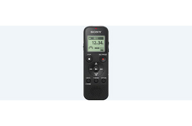 SONY ICD-PX370 čierna / digitálny diktafón / 4GB / slot pre pamäťovú kartu