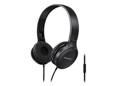 Panasonic RP-HF100ME-K čierna / stereo slúchadlá s mikrofónom / jack 3.5 mm / Outdoorové