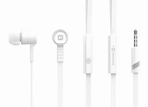 Swissten Earbuds Rainbow YS-D2 biela / Slúchadlá do uší 