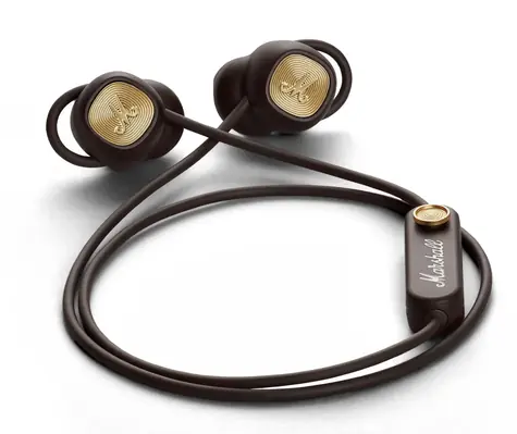 Marshall Minor II Bluetooth hnedá / Slúchadlá s mikrofónom / Bluetooth 5.0