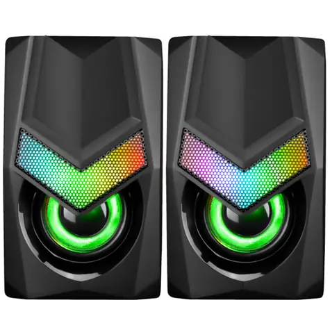 Marvo SG118 čierna / reproduktory / RGB / 3W x2 / 150Hz - 20 kHz / 3.5mm + USB napájanie / 1.2m