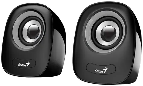 Genius SP-Q160 čierno-šedá / Repro / 2.0 / 6W / USB napájanie / 3.5 mm jack