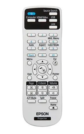 Epson 2181788 diaľkový ovládač pre projektory / kompatibilný s projektormi Epson EB-2142W & EH-TW650 / šedá